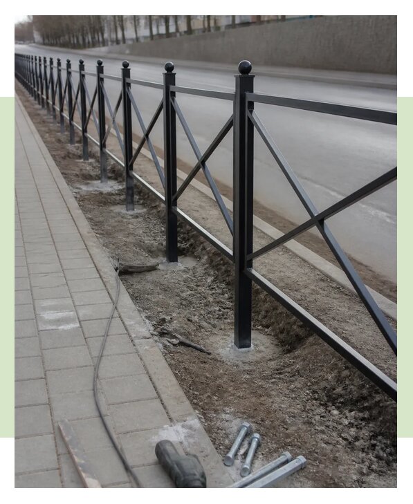 Пешеходные ограждения под ключ с монтажом в Октябрьском